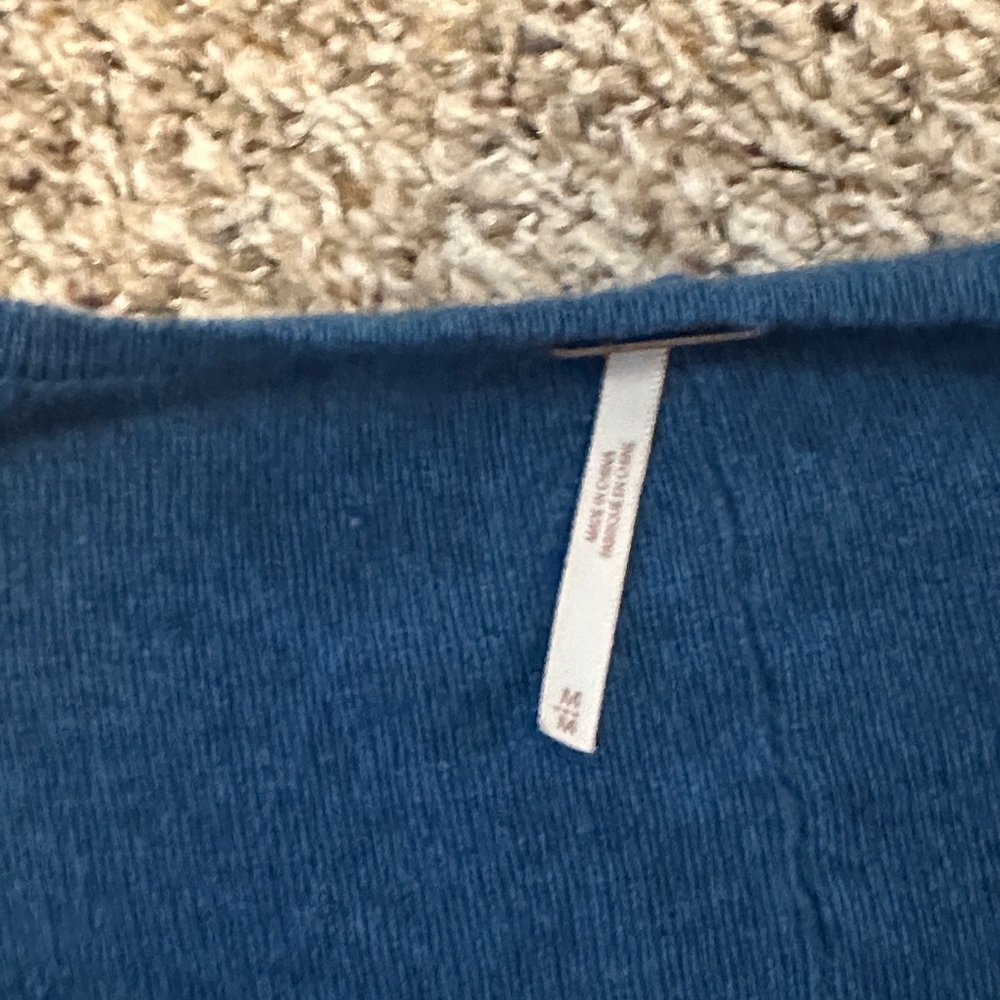 Free people blue cashemere cardigan - Picture 2 of 4